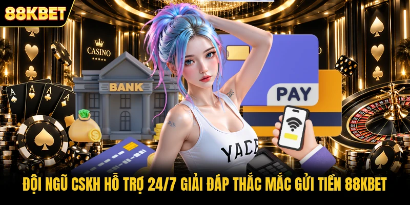Đội ngũ CSKH hỗ trợ 24/7 giải đáp thắc mắc gửi tiền 88KBET