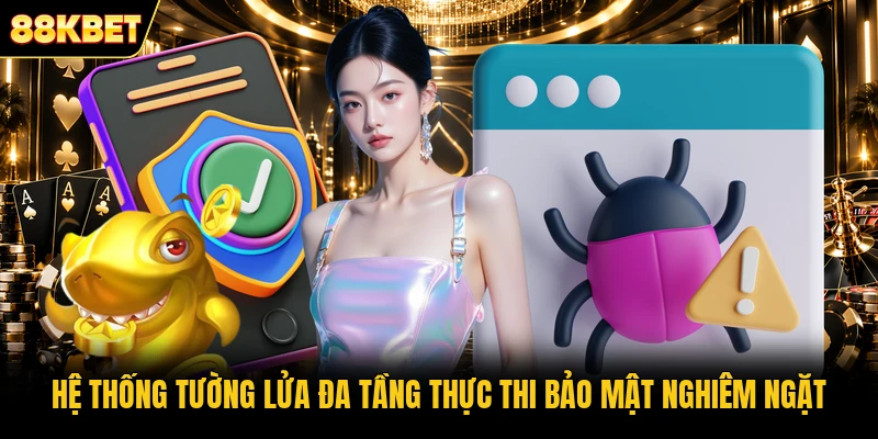 Hệ thống tường lửa đa tầng thực thi bảo mật nghiêm ngặt